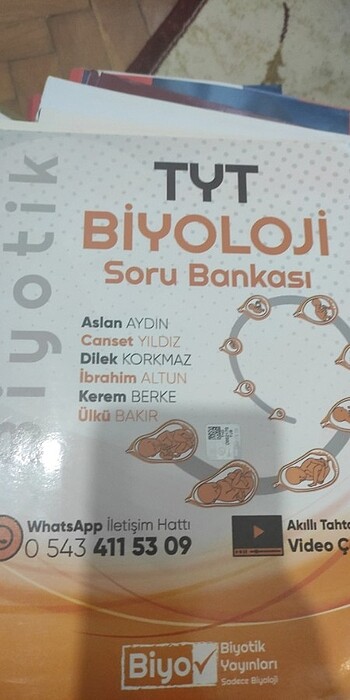 Tyt biyoloji soru Bankası 