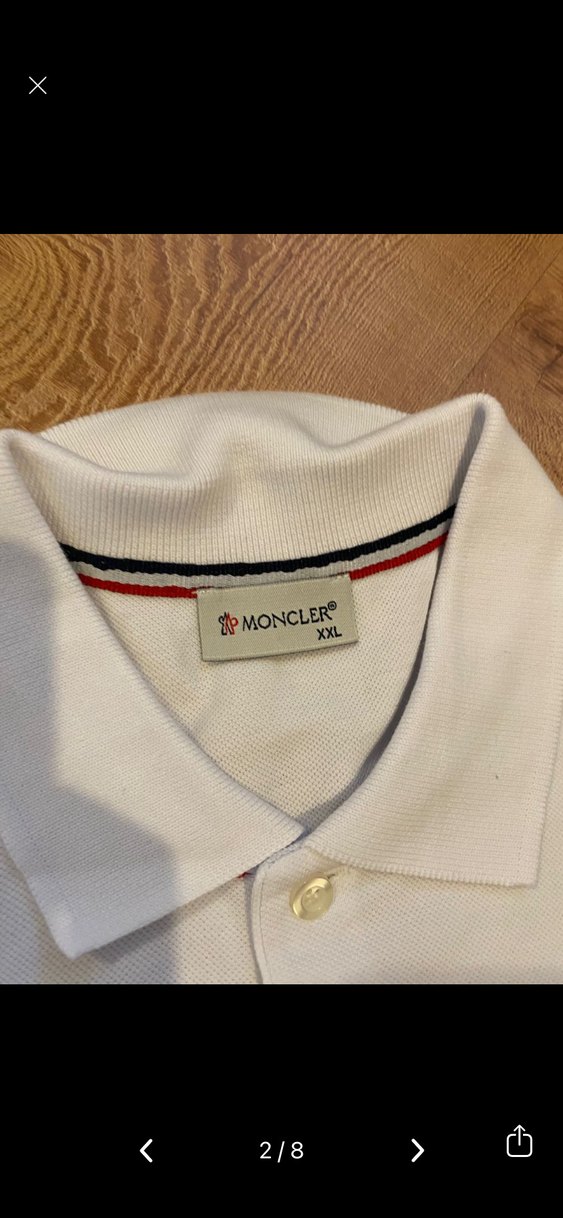 Erkek Beyaz Düğmeli Polo Tişört - Görsel 2