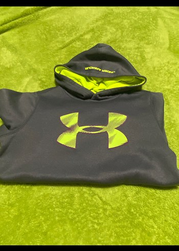 Erkek Gri Kapüşonlu Sweatshirt kız ve erek - Görsel 3