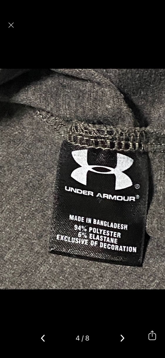 Gri Under Armour Baskılı Erkek Tişört - Görsel 4