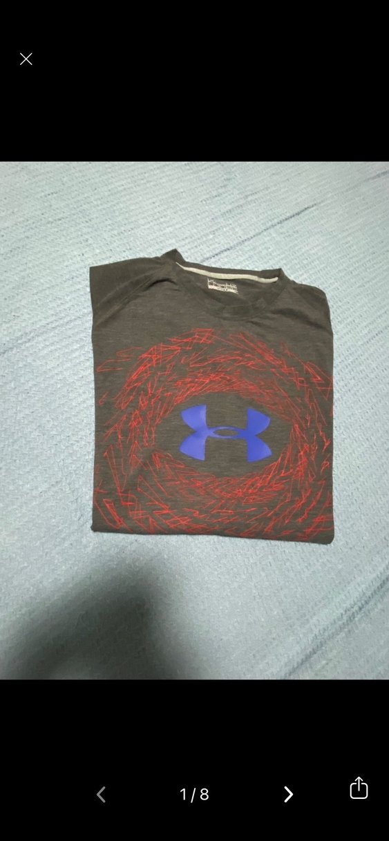 Gri Under Armour Baskılı Erkek Tişört - Görsel 3