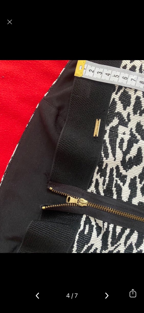 Siyah Zebra Desenli Straplez Uzun Elbise - Görsel 3