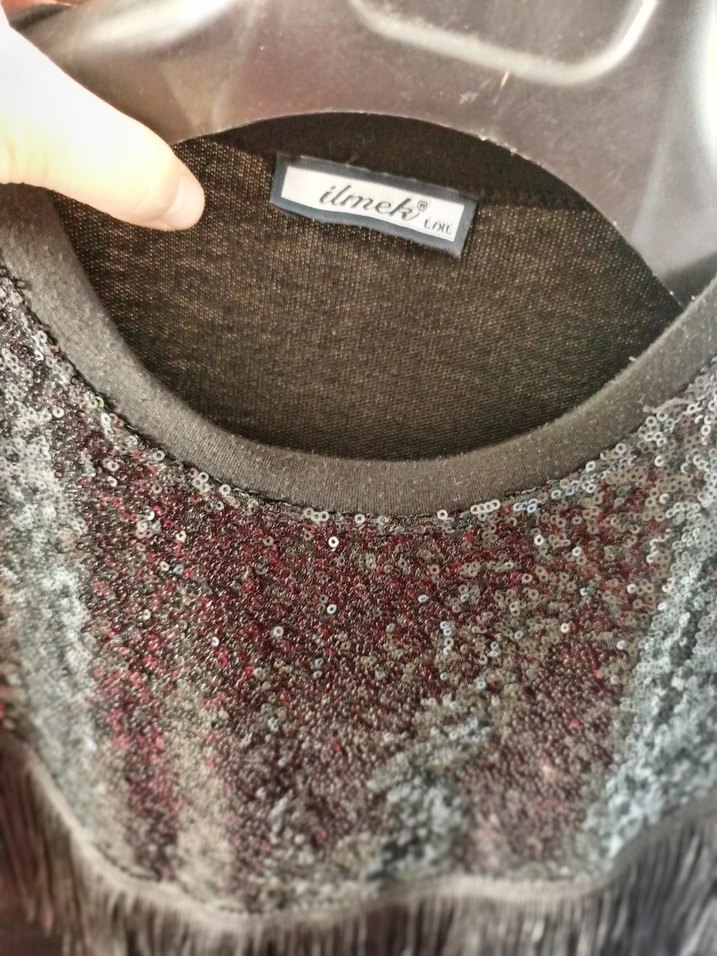 Siyah Uzun Kollu Gotik Elbise - Görsel 3