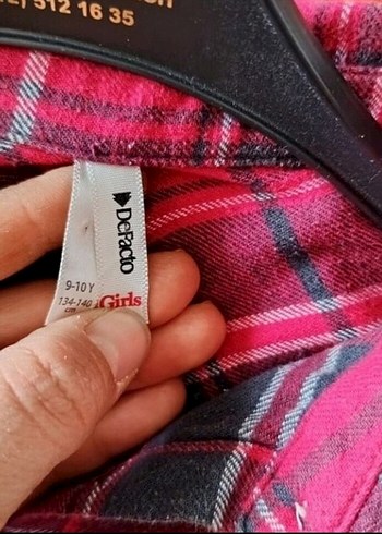 Düğmeli Kırmızı Uzun Kollu çocuk Gömlek - Görsel 2