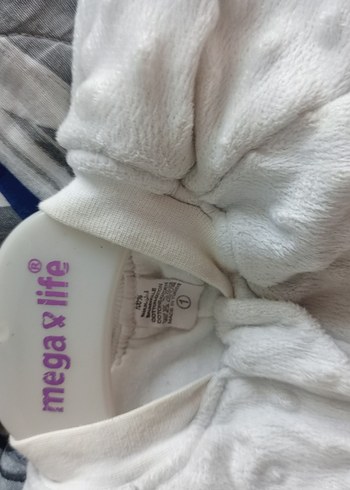 Bebek  Beyaz Fermuarlı Tulumu - Görsel 3