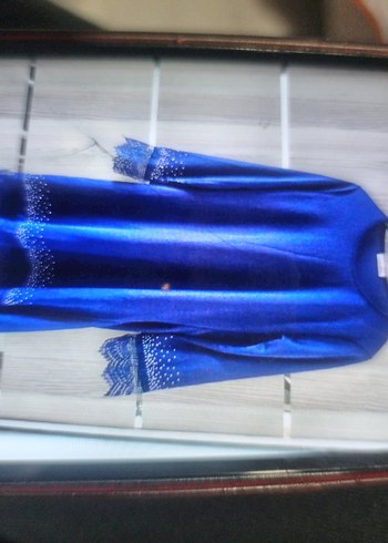 Mavi Uzun Kollu Kadın Tunik - Görsel 3