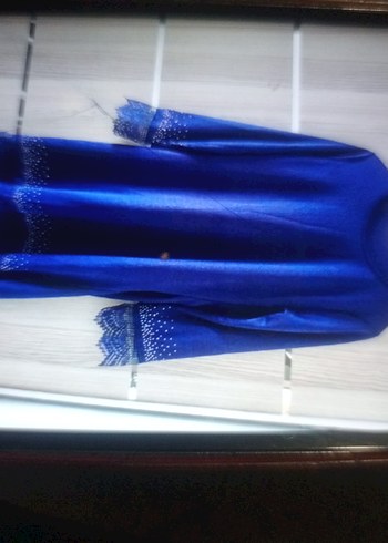 Mavi Uzun Kollu Kadın Tunik - Görsel 2