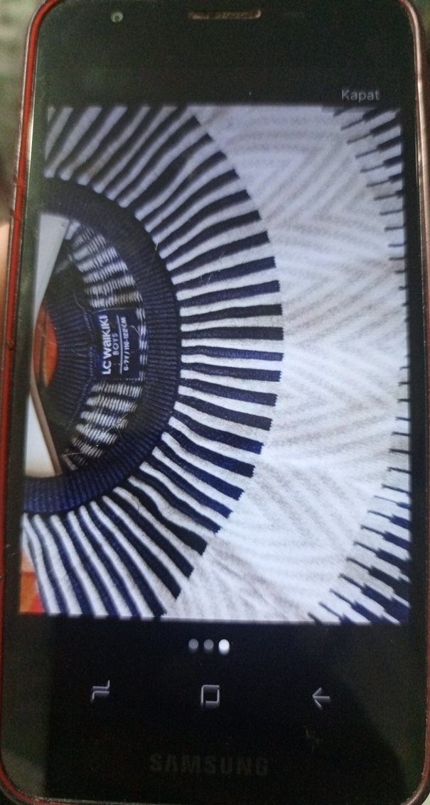 Uzun Kollu Mavi Örgü Kazak - Görsel 2