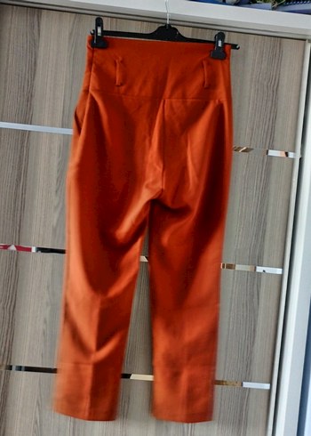 Kadın Kahverengi Baskılı Midi Pantolon - Görsel 3