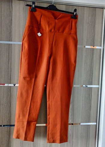 Kadın Kahverengi Baskılı Midi Pantolon - Görsel 4