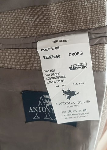 Bej Erkek Ofis Takım Elbise Ceket - Görsel 4