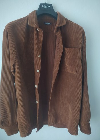 Kahverengi Süet Düğmeli Gömlek - Görsel 3