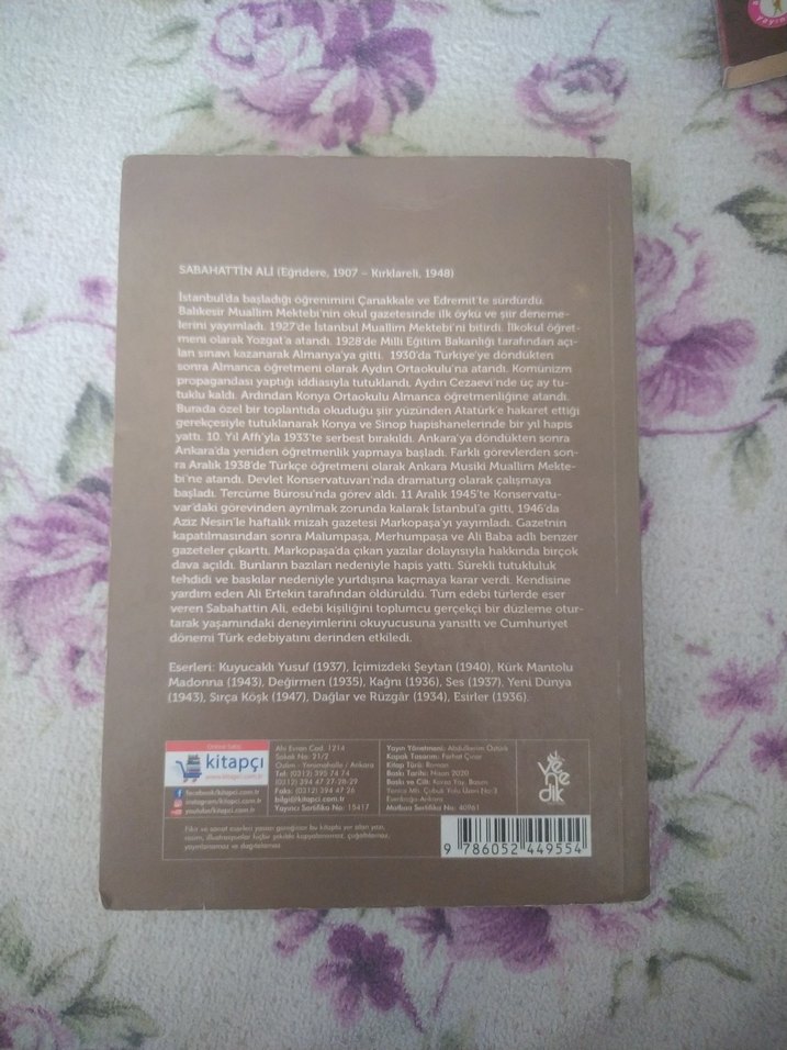 Kürk Mantolu Madonna - Sabahattin Ali Romanı - Görsel 2
