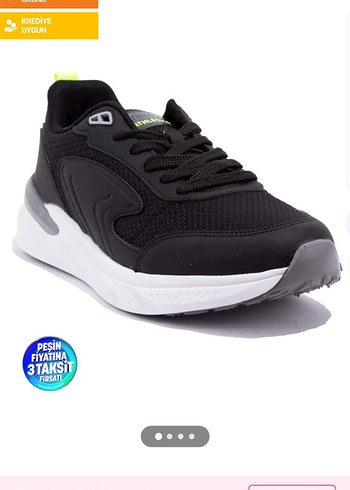 Siyah Erkek Spor Ayakkabı Velcro Detaylı - Görsel 10