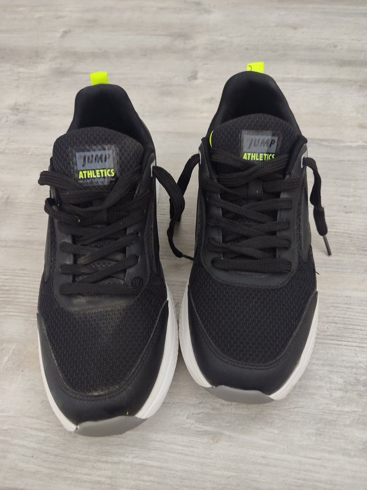 Siyah Erkek Spor Ayakkabı Velcro Detaylı - Görsel 4