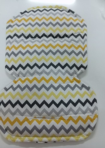 Zebra Desenli #Sarı Gri# bebek puset minderi # - Görsel 5