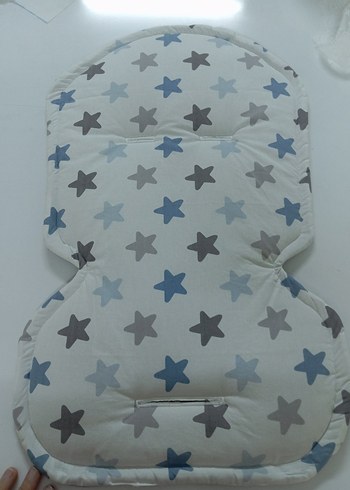 Yıldız Desenli# Gri Bebek puset Minderi# - Görsel 3