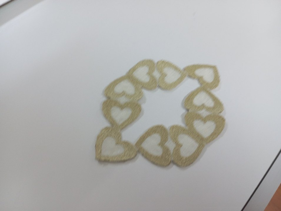 Kalp gold nakışlı kahve sunum - Görsel 5