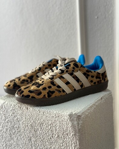 Leopar samba spor ayakkabı