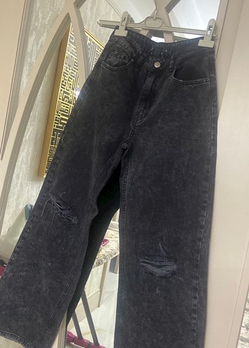 Gri Tie-Dye Salaş Kadın Jean
