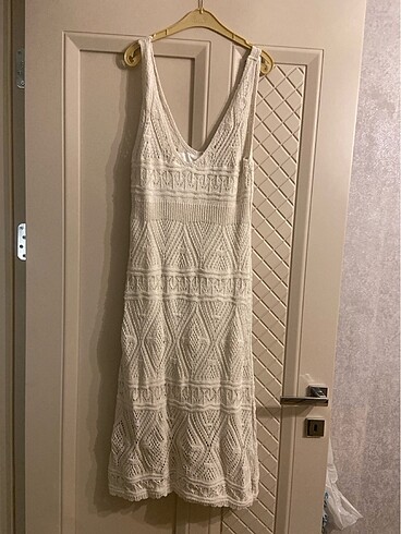 Zara Krem elbise