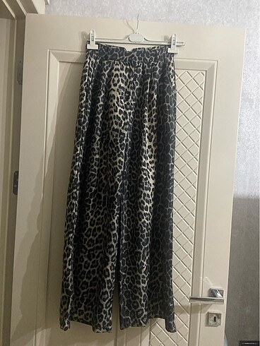 Leopar geniş pantolon