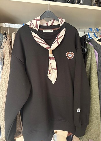 Kahverengi Baskılı Kadın Sweatshirt - Görsel 3