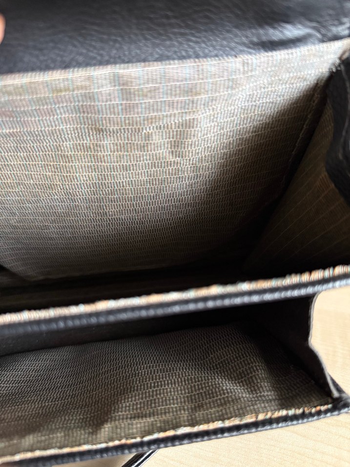 Gri Leopar Desenli Zincir Detaylı Çanta - Görsel 5