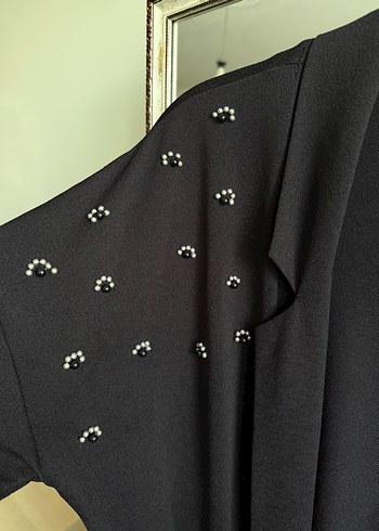 Uzun Siyah Gotik Kadın Kimono/Yelek - Görsel 3