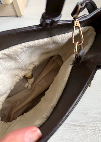 Kahverengi Deri Kadın Çanta - Görsel 4