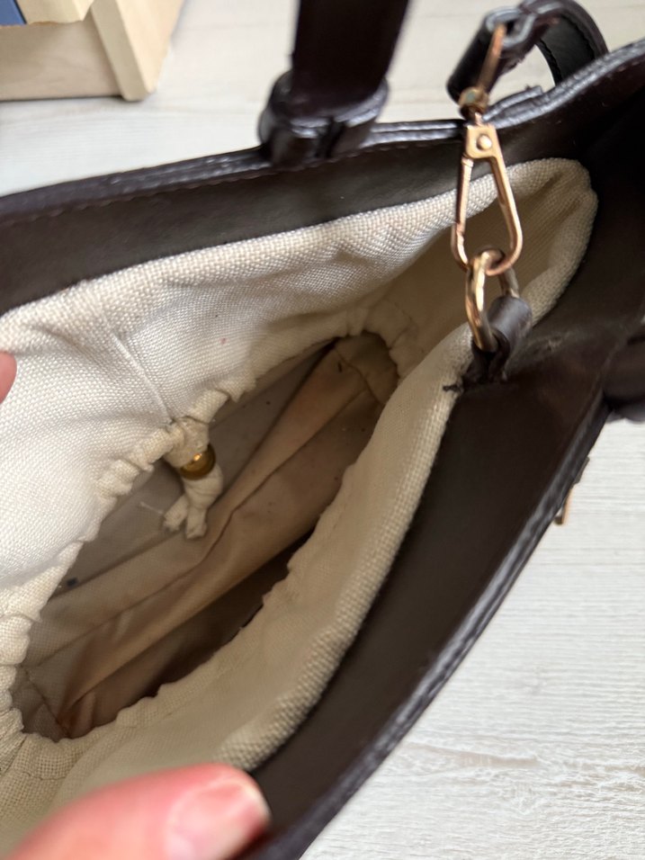 Kahverengi Deri Kadın Çanta - Görsel 4