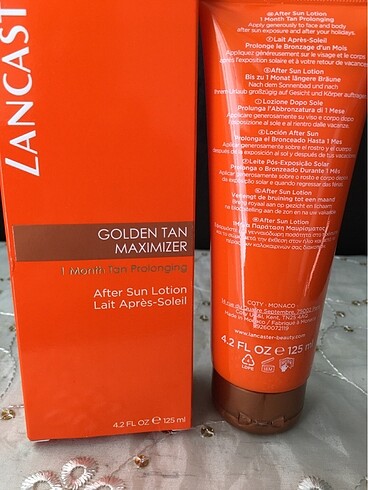 Beden LANCASTER GOLDEN TAN MAXIMIZER 125 ML GÜNEŞ SONRASI AFTER SUN LO