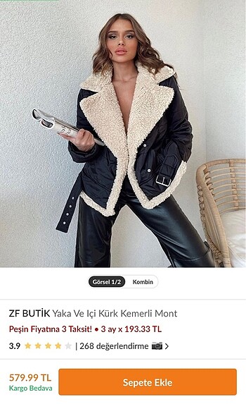 kürklü mont