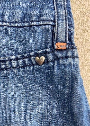 Düğmeli Kısa Kollu Lacivert Denim Elbise