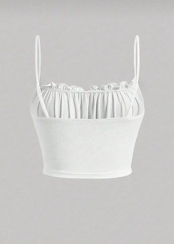 Bershka Coquette Fırfırlı Crop Top Atlet