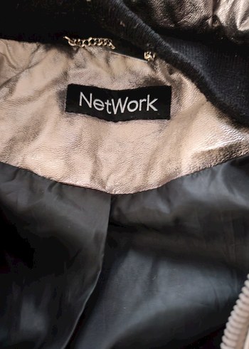 Gri Metalik Kadın Kışlık Mont Kapüşonlu - Görsel 4