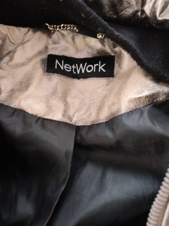 Gri Metalik Kadın Kışlık Mont Kapüşonlu - Görsel 4