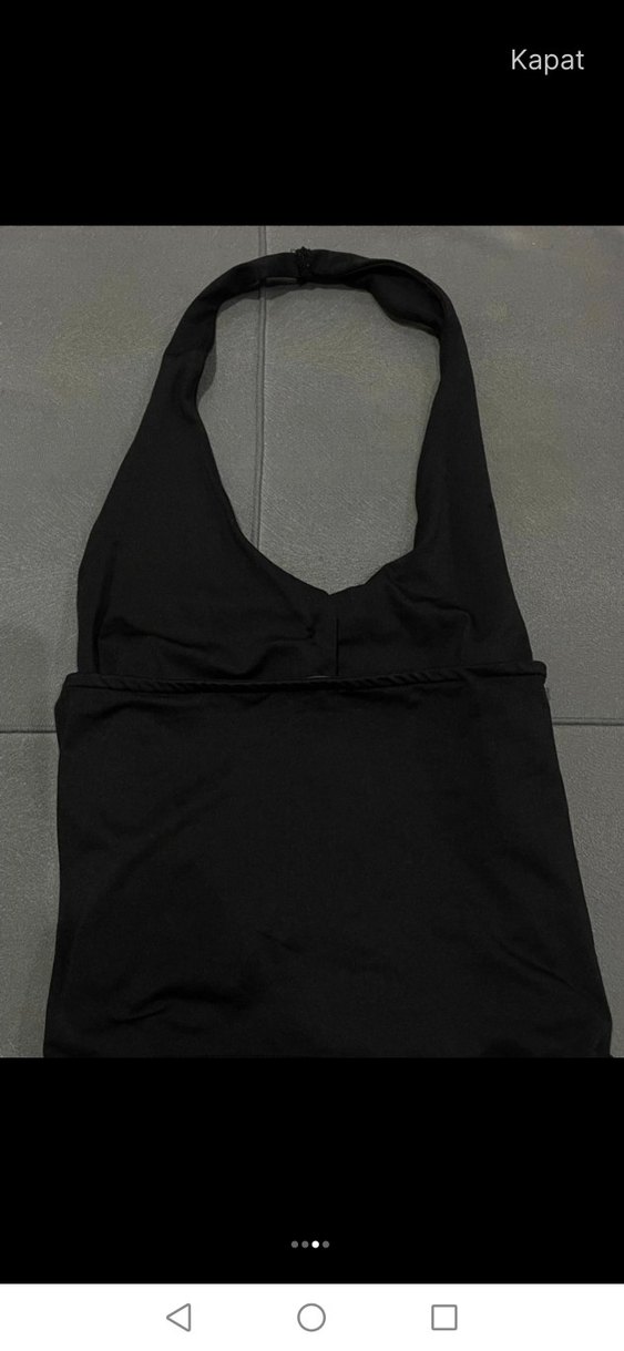 Düğmeli Siyah V Yaka Kadın Yelek - Görsel 3