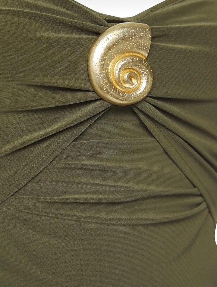 Düğmeli Straplez Kadın Büstiyer Midi - Görsel 2