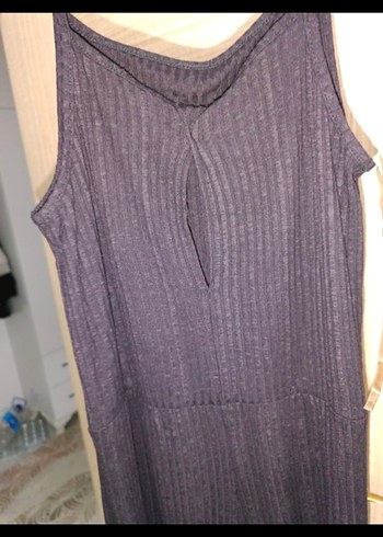 Kadın Siyah Piliseli Uzun Tulum - Görsel 4