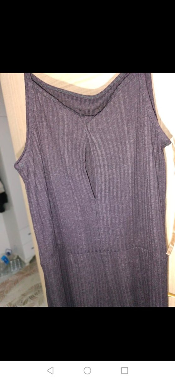 Kadın Siyah Piliseli Uzun Tulum - Görsel 4