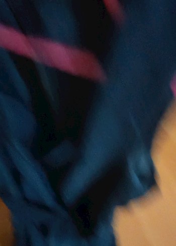 Lacivert Kolsuz Hamile Keten Tulum - Görsel 4