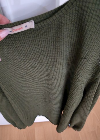 Kadın Fitilli Triko Kazak - Görsel 3