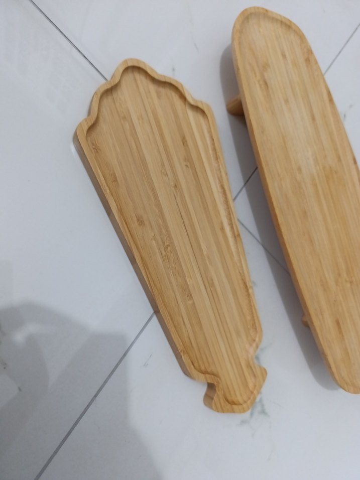 Bej Bambu Mutfak Sunum Tabağı Seti - Görsel 2