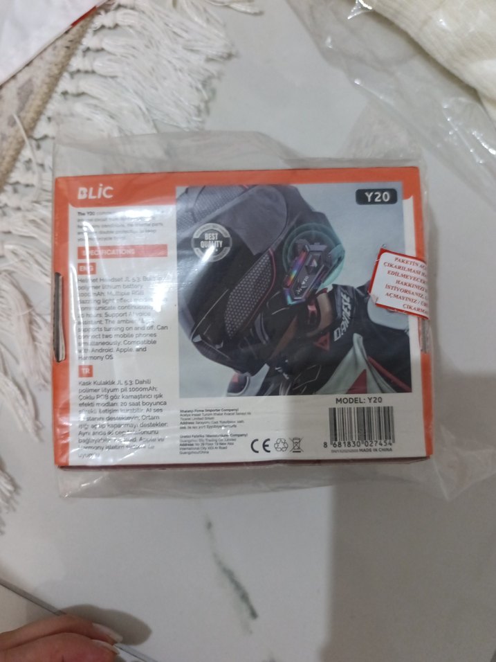 BLiC Y20 Çok Renkli Kask Kulaklığı - Görsel 2