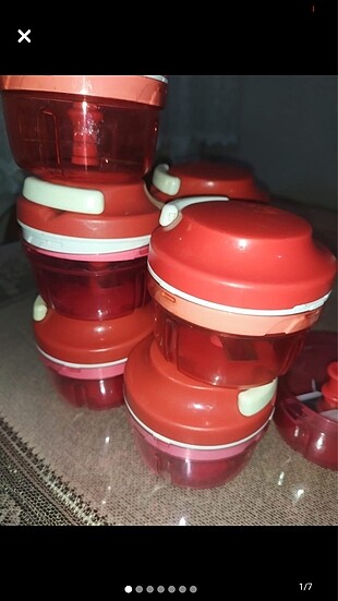 2 adet ipli doğrayıcı Tupperware