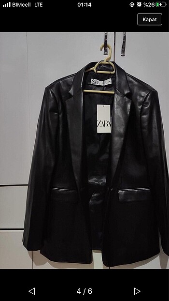 Zara deri blazer S beden
