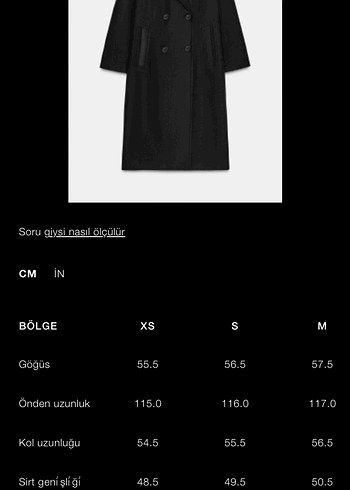Zara Zara marka orjinal yeni sezon Oversize Yumuşak Kaban