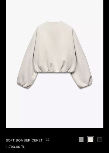 Zara Zara marka orijinal yeni sezon Soft Bomber Ceket