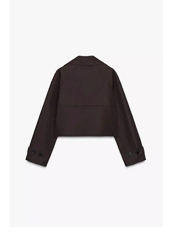 Zara Zara marka orijinal yeni sezon kruvaze kısa trençkot